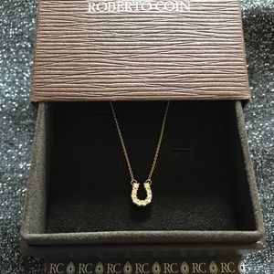 Roberto Coin Diamond Horse Shoe Necklace
